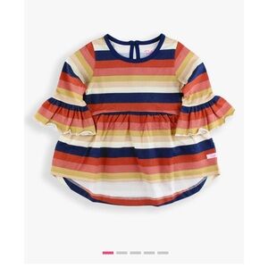 New RuffleButts Desert Horizon Stripe Bella Top